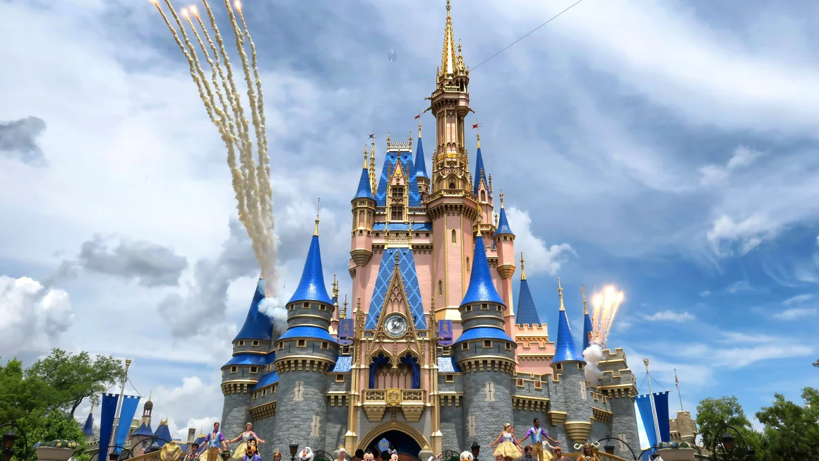 Daytime fireworks launch over Cinderella Castle in the Magic Kingdom at Walt Disney World on April 30, 2024. Joe Burbank/Orlando Sentinel/Tribune News Service/Getty Images/File